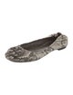 Tory Burch Snakeskin Animal Print Flats