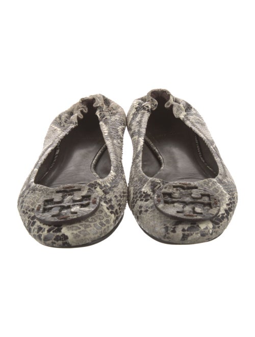 Tory Burch Snakeskin Animal Print Flats