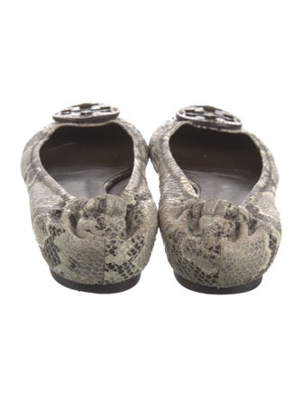 Tory Burch Snakeskin Animal Print Flats