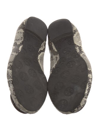 Tory Burch Snakeskin Animal Print Flats