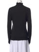 Tory Burch Mock Neck Long Sleeve Polo