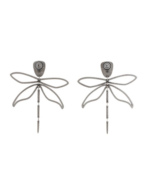 Tory Burch Crystal Embellished Articulated Dragonfly Drop Earrings