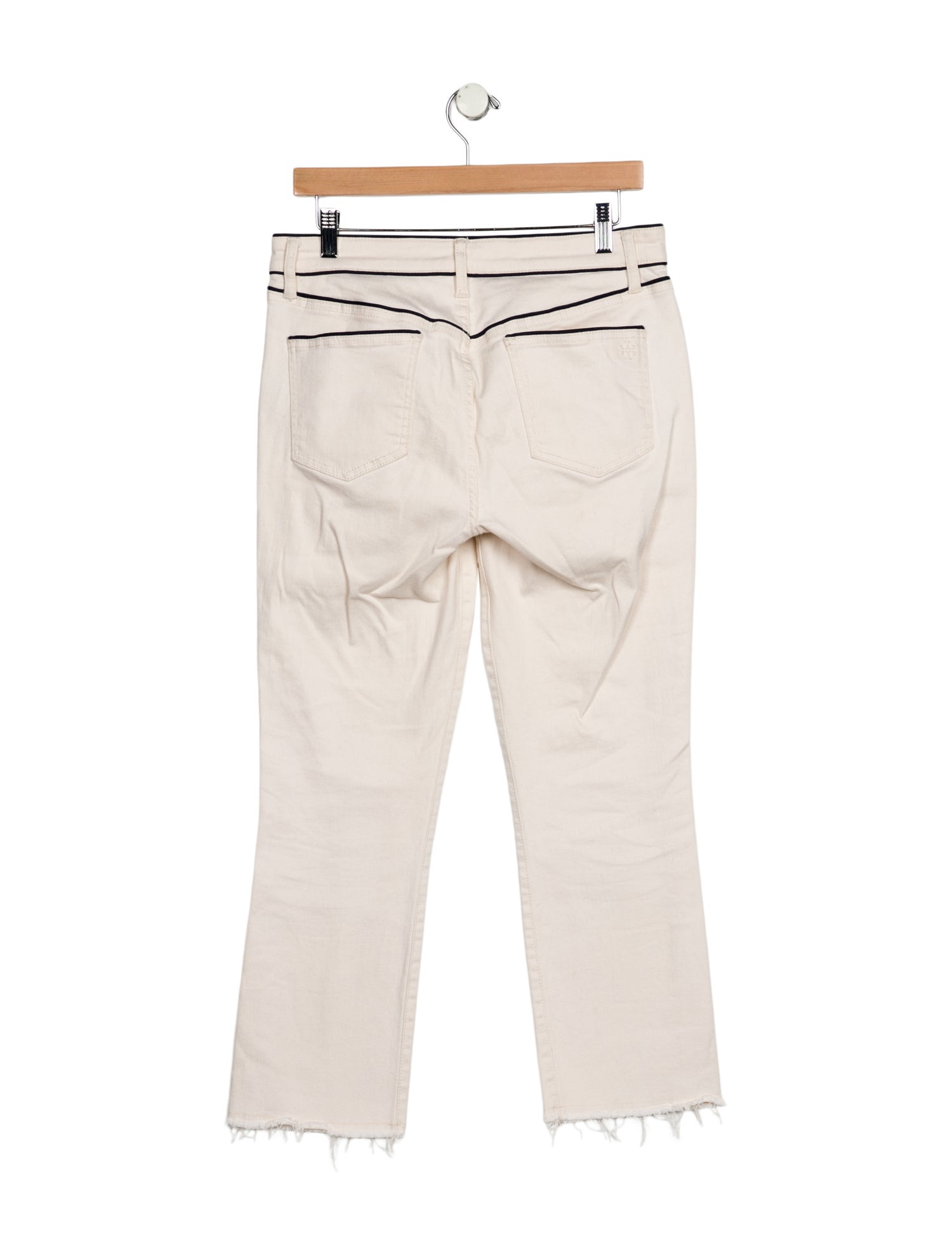Tory Burch High-Rise Straight Leg Jeans