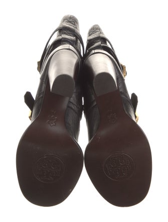 Tory Burch Leather Moto Boots