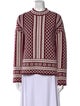 Tory Burch Merino Wool Printed Sweatshirt
