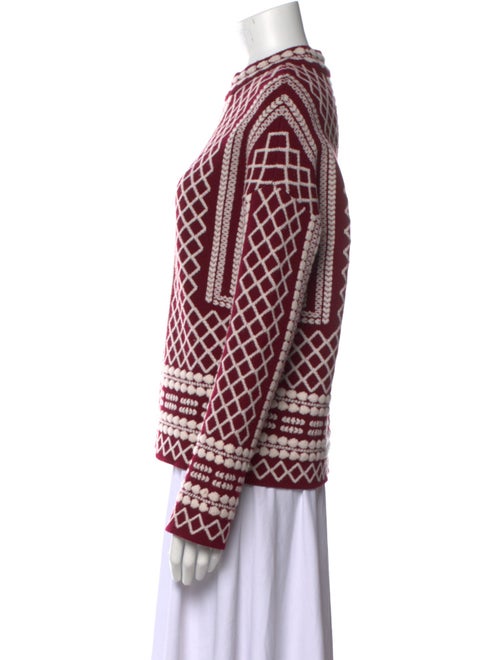 Tory Burch Merino Wool Printed Sweatshirt