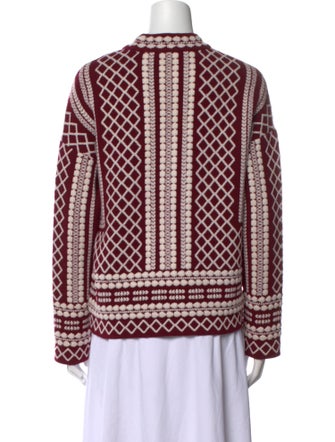 Tory Burch Merino Wool Printed Sweatshirt