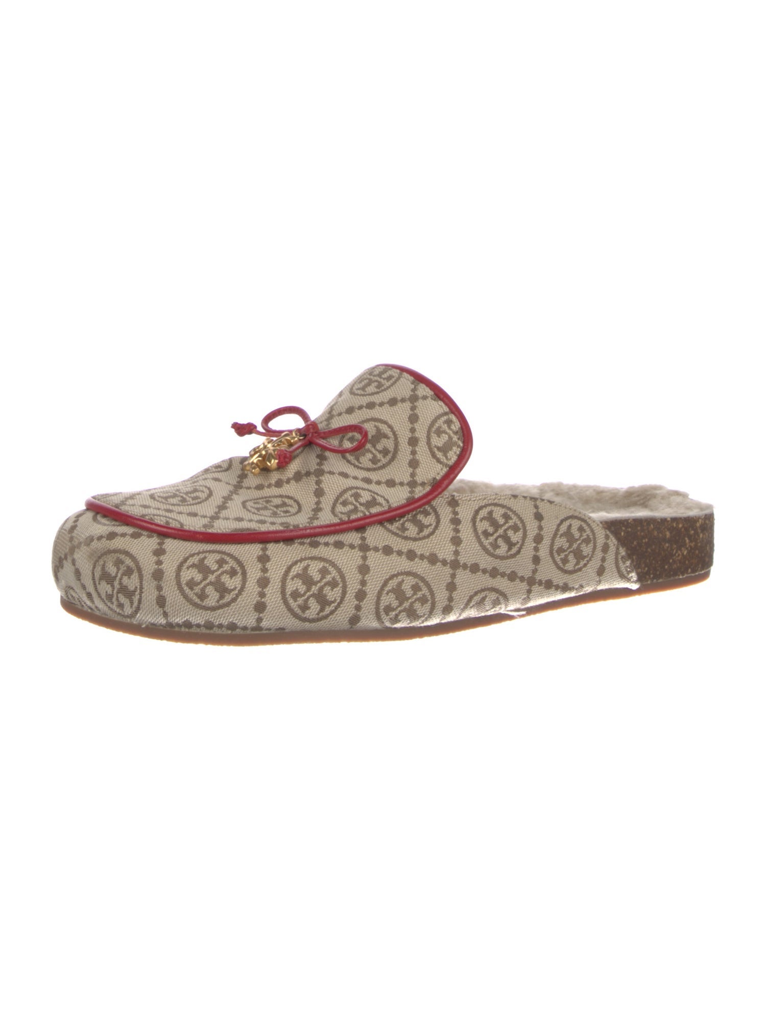 Tory Burch Canvas Printed Mules