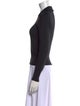 Tory Burch Square Neckline Long Sleeve Sweatshirt