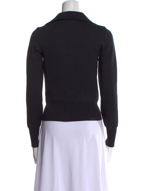 Tory Burch Square Neckline Long Sleeve Sweatshirt