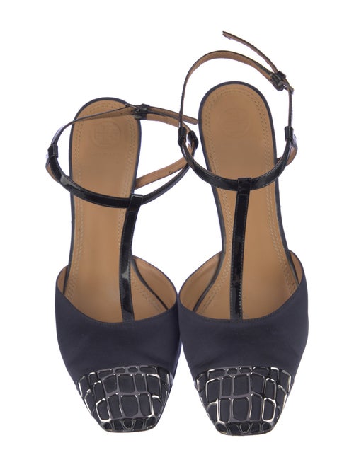 Tory Burch Satin T-Strap Pumps