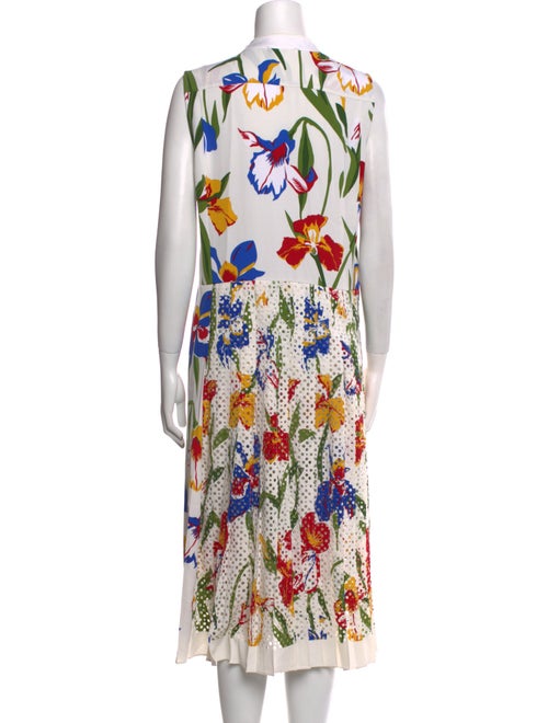 Tory Burch Floral Print Midi Length Dress