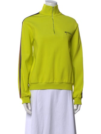 Tory Burch Mock Neck Long Sleeve Sweatshirt