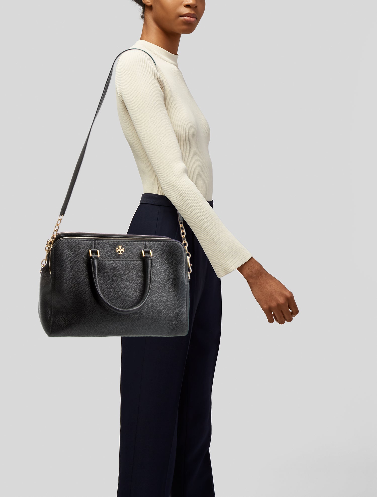 Tory Burch Leather Top Handle Bag