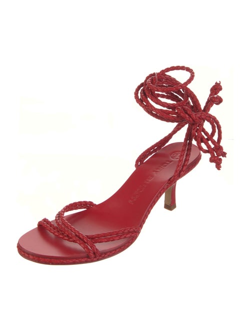 Tory Burch Leather Braided Accents Gladiator Sandals