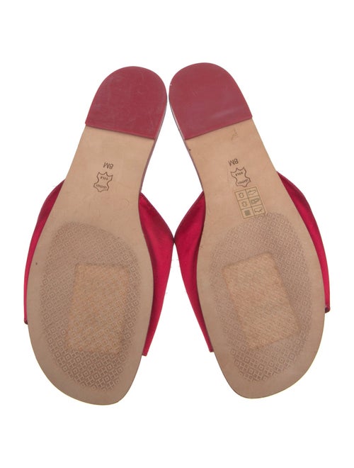 Tory Burch Satin Crystal Embellishments Slides