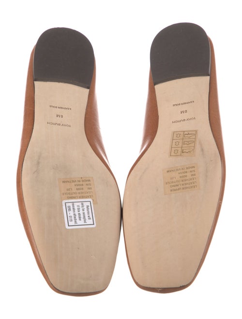 Tory Burch Leather Bow Accents Loafers