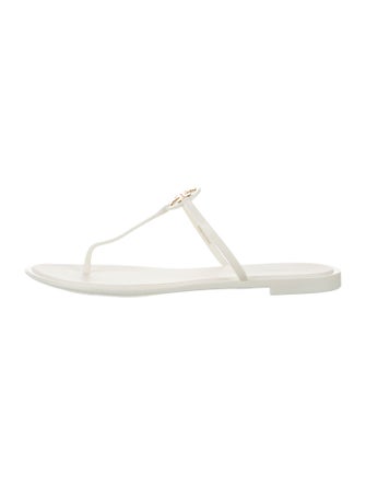 Tory Burch Rubber T-Strap Sandals