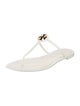 Tory Burch Rubber T-Strap Sandals
