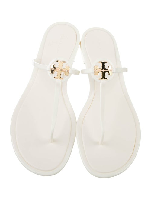Tory Burch Rubber T-Strap Sandals