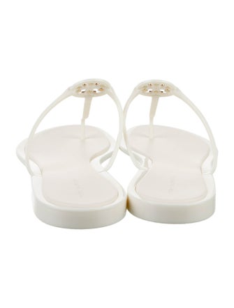 Tory Burch Rubber T-Strap Sandals