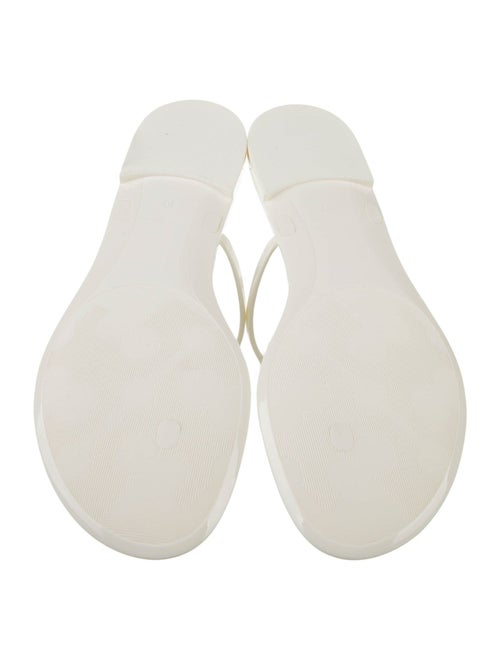 Tory Burch Rubber T-Strap Sandals