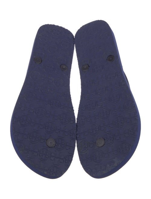 Tory Burch Rubber Floral Print Flip Flops