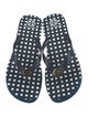 Tory Burch Rubber Plaid Print Flip Flops