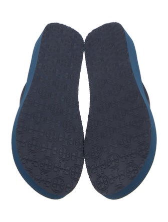 Tory Burch Rubber Plaid Print Flip Flops