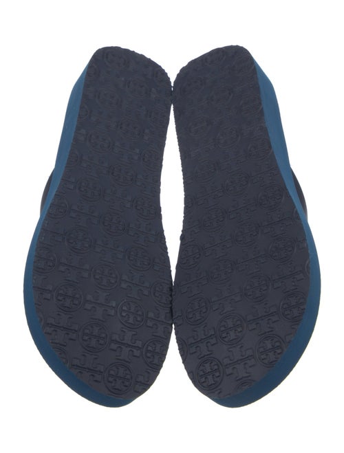 Tory Burch Rubber Plaid Print Flip Flops
