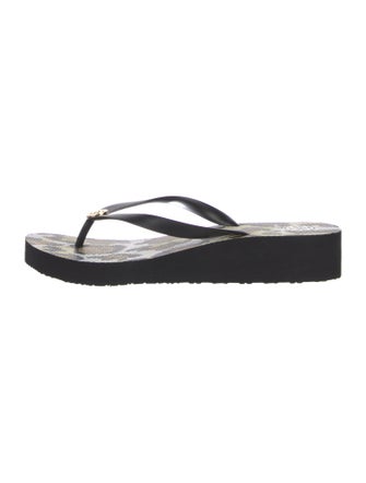 Tory Burch Rubber Printed Flip Flops