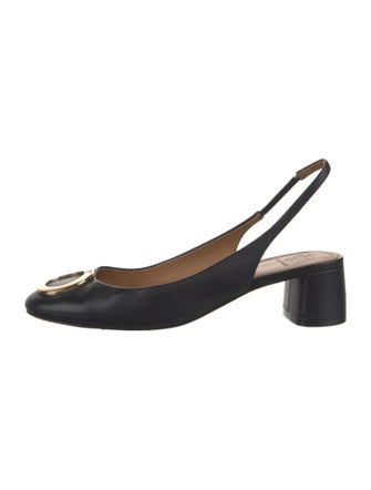 Tory Burch Leather Slingback Pumps