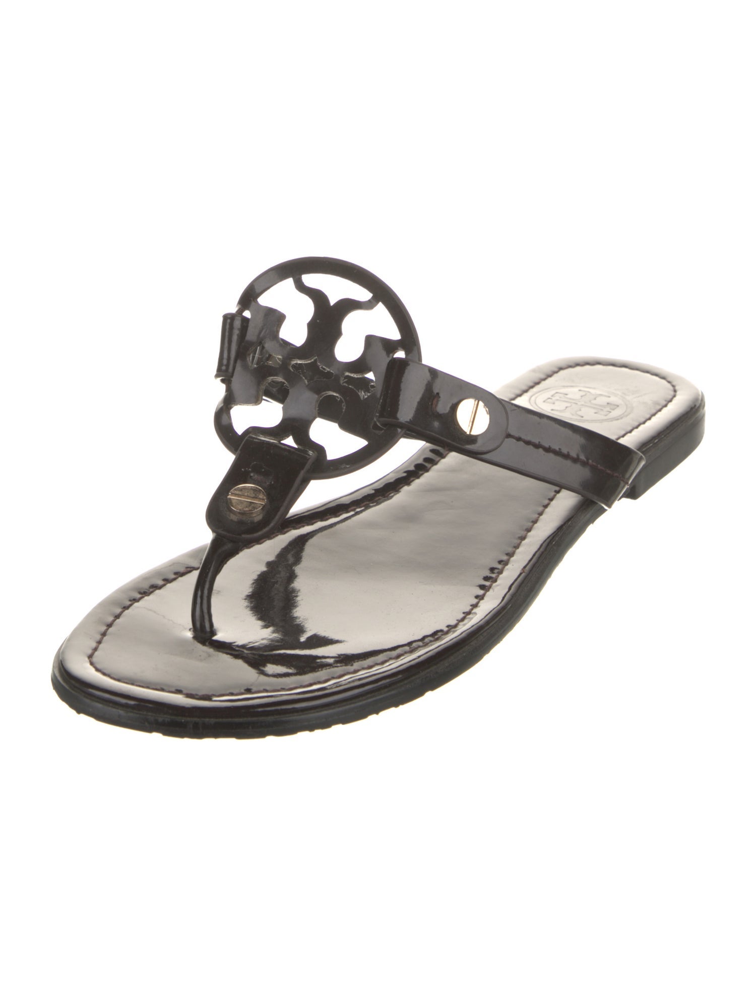 Tory Burch Patent Leather Slides