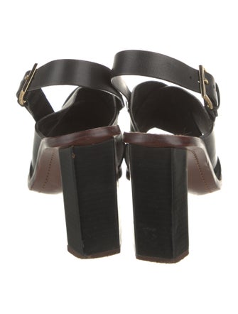 Tory Burch Leather Slingback Sandals