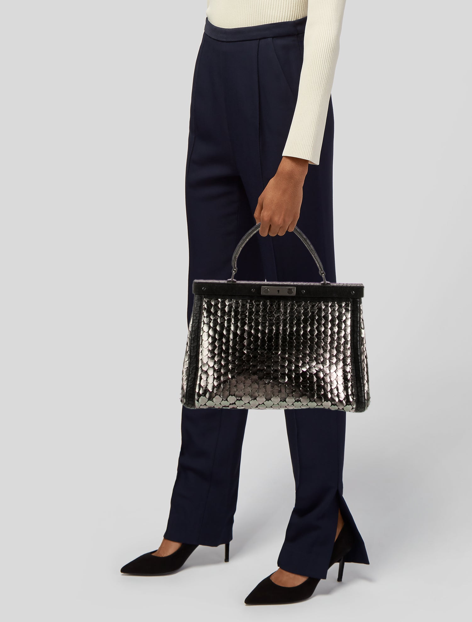 Tory Burch Leather Top Handle Bag