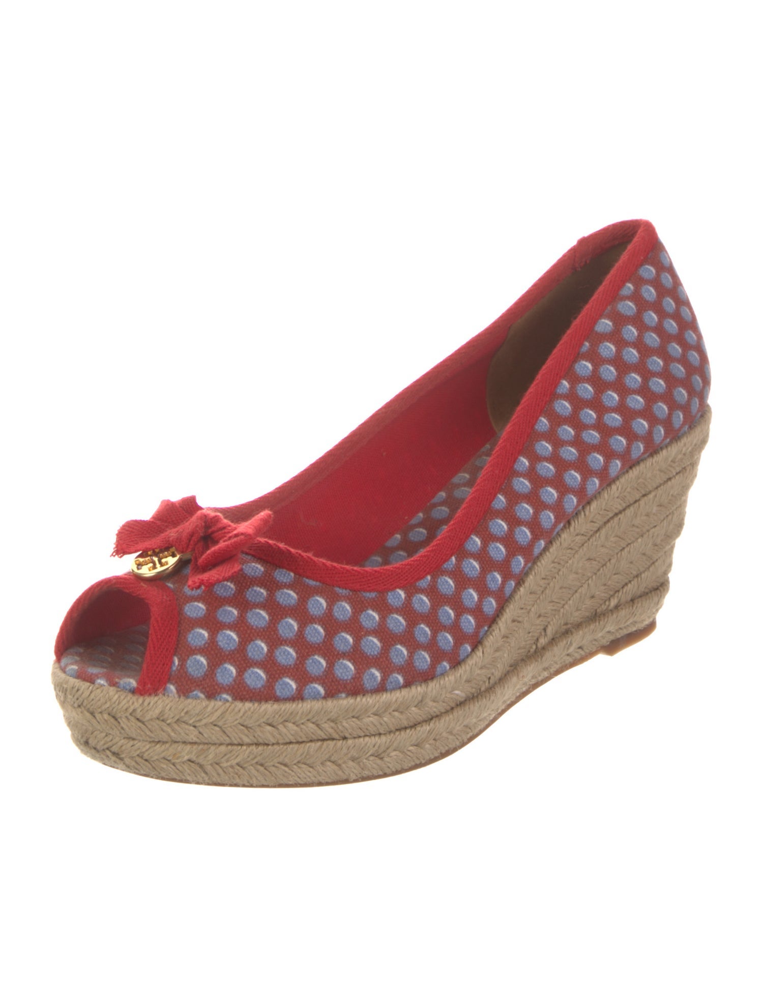 Tory Burch Canvas Printed Pumps