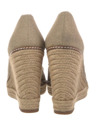 Tory Burch Canvas Bow Accents Pumps