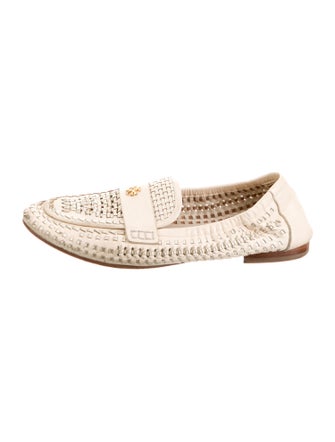 Tory Burch Leather Braided Accents Flats