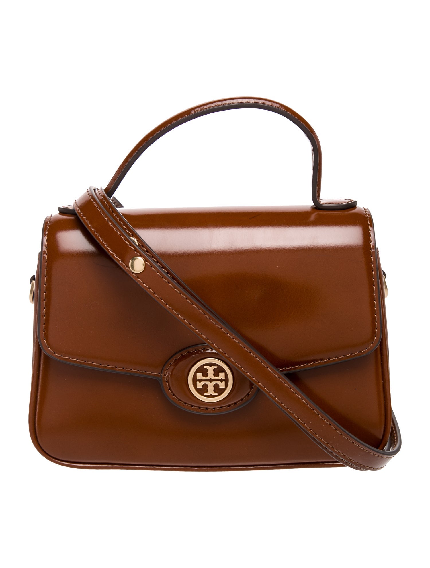 Tory Burch Patent Leather Top Handle Bag w/ Tags