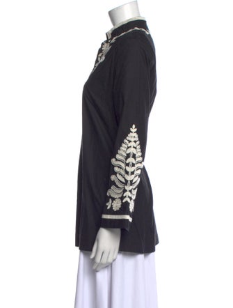 Tory Burch Graphic Print V-Neck Tunic