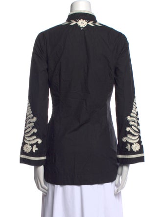 Tory Burch Graphic Print V-Neck Tunic