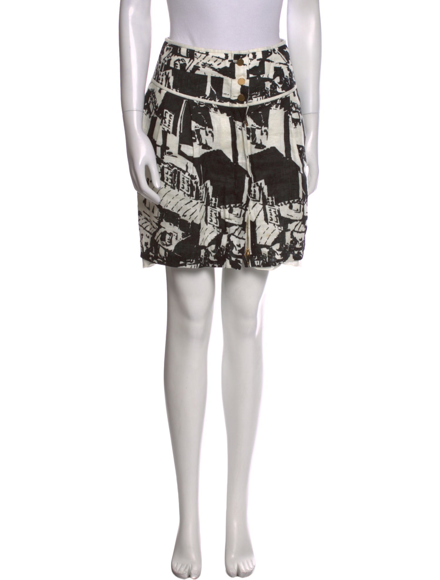 Tory Burch Linen Knee-Length Skirt