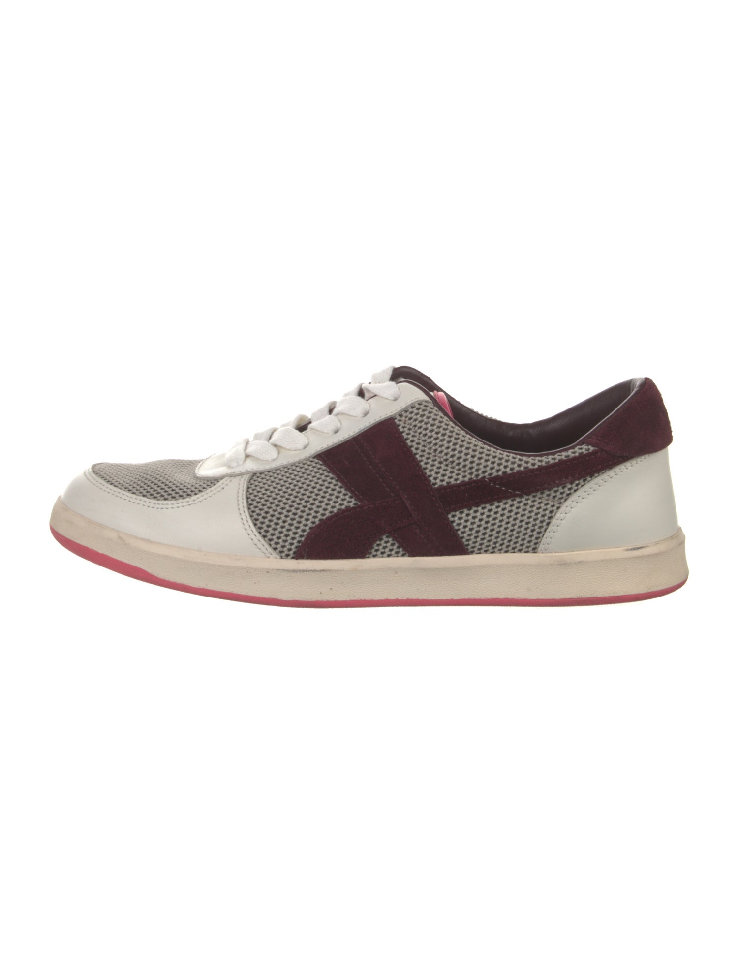 Tory Burch Leather Colorblock Pattern Sneakers