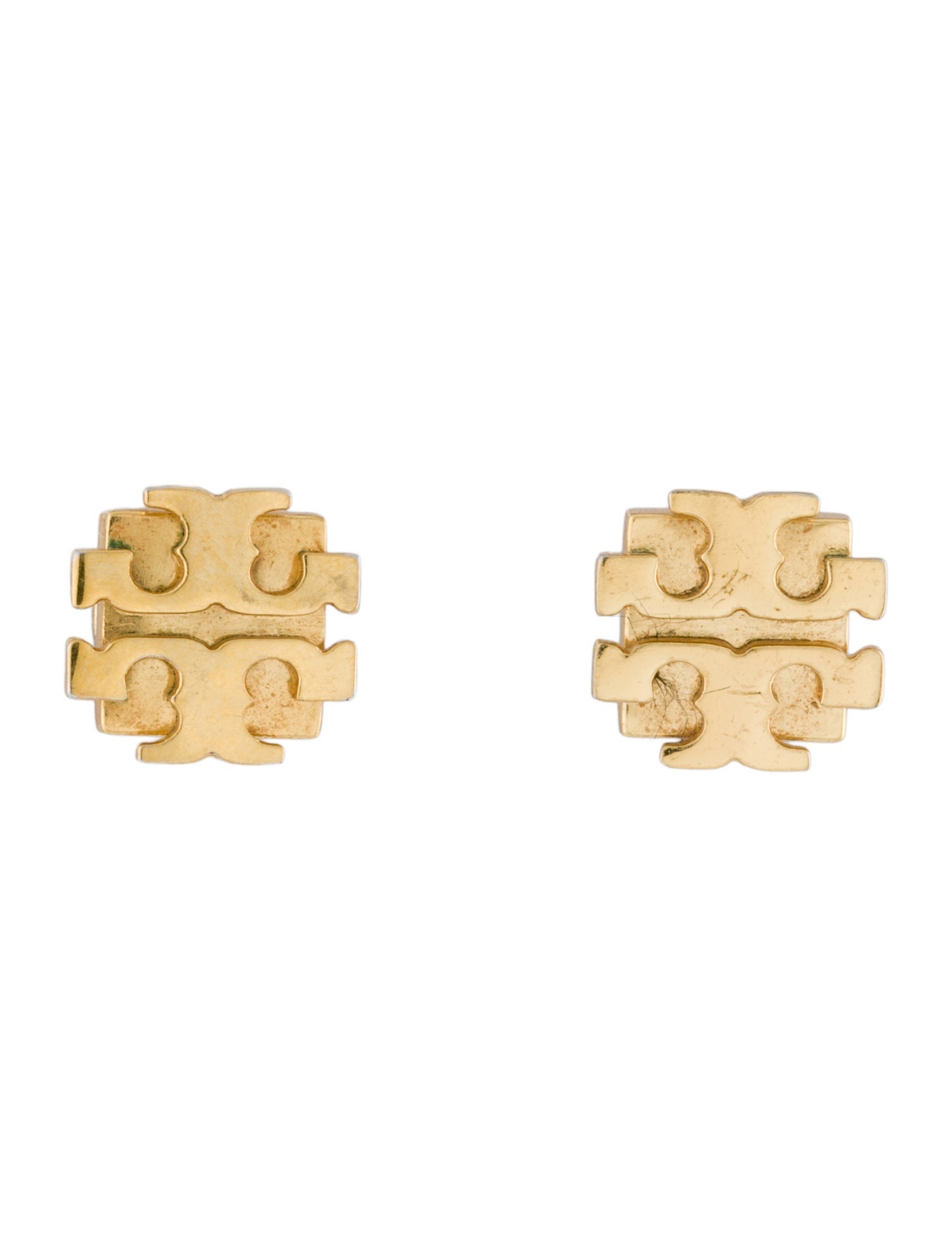 Tory Burch Logo Stud Earrings