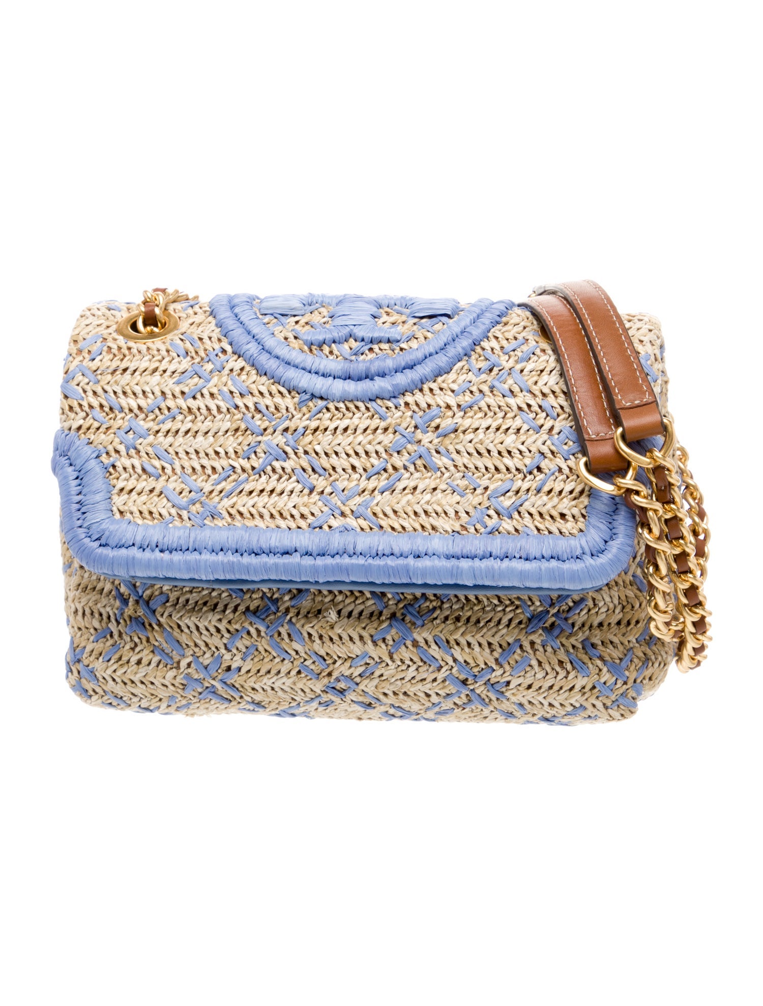 Tory Burch Raffia Shoulder Bag