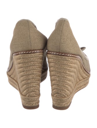 Tory Burch Canvas Striped Pumps