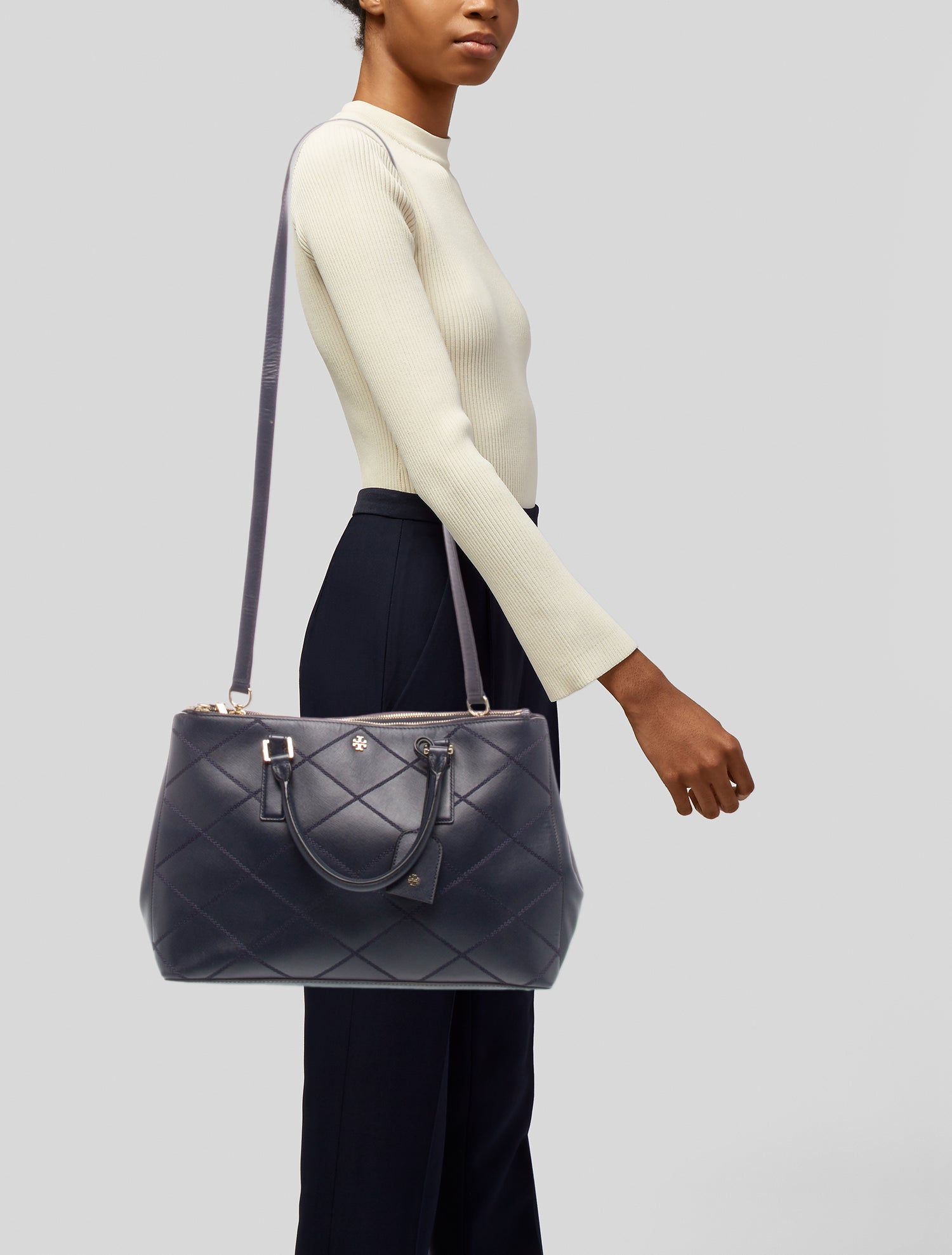 Tory Burch Saffiano Leather Weekender Bag