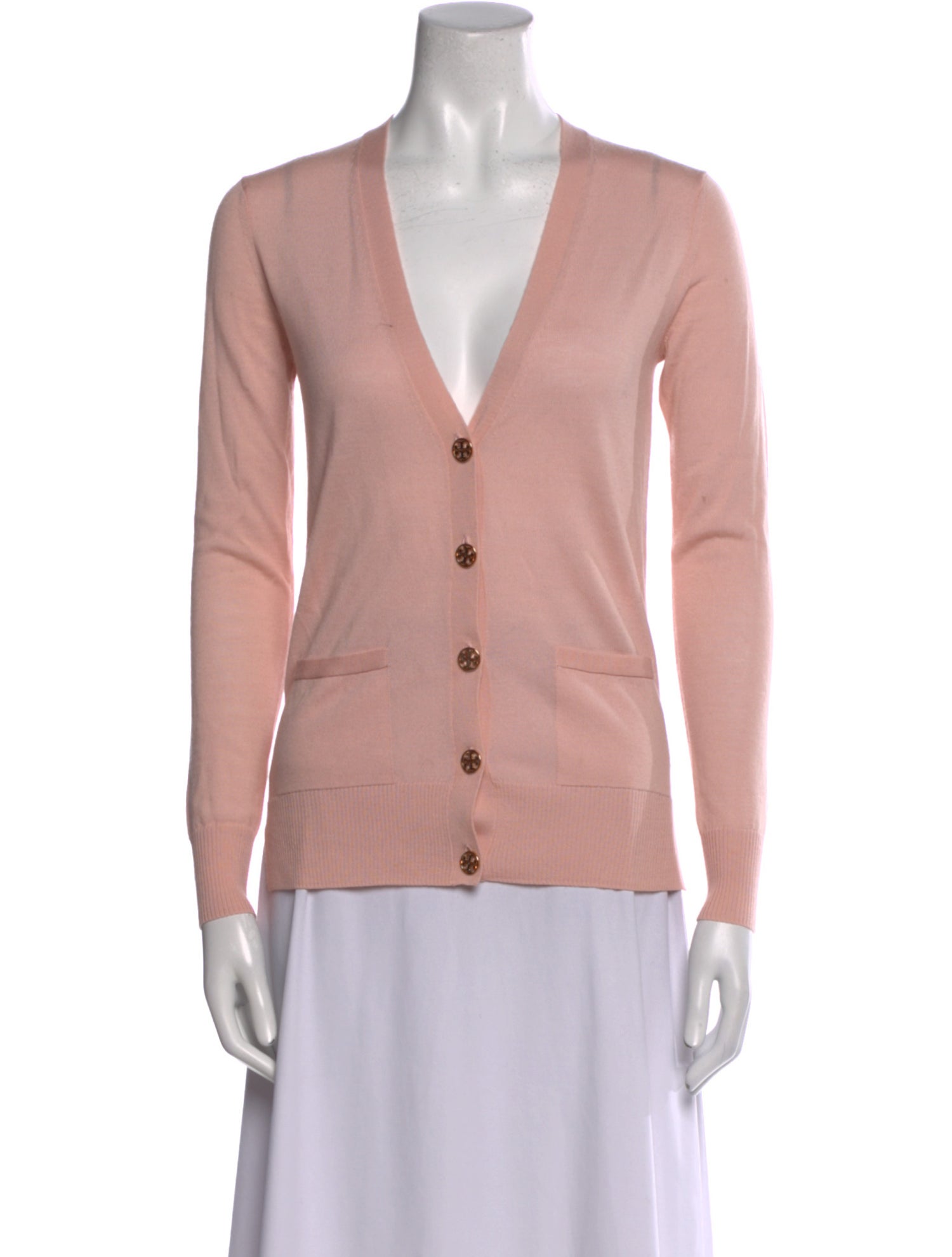 Tory Burch Merino Wool V-Neck Sweater