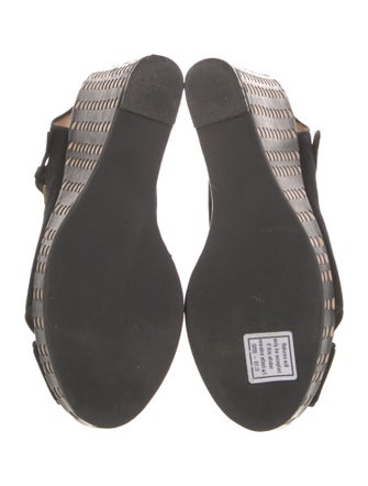 Tory Burch Suede Polka Dot Print Slingback Pumps