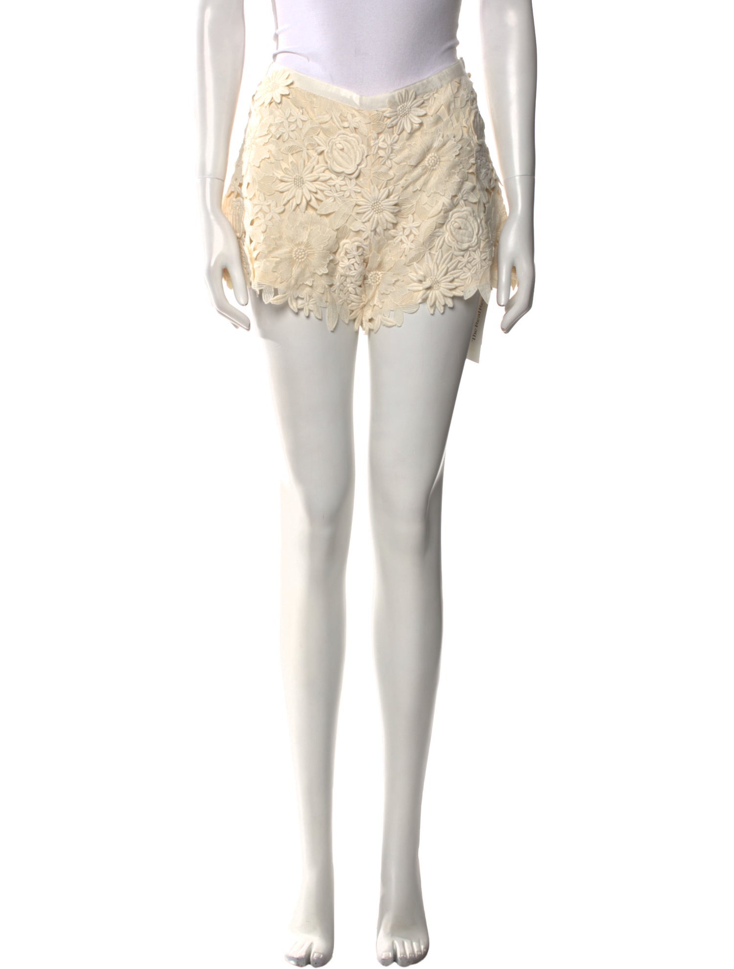 Tory Burch Lace Pattern Mini Shorts